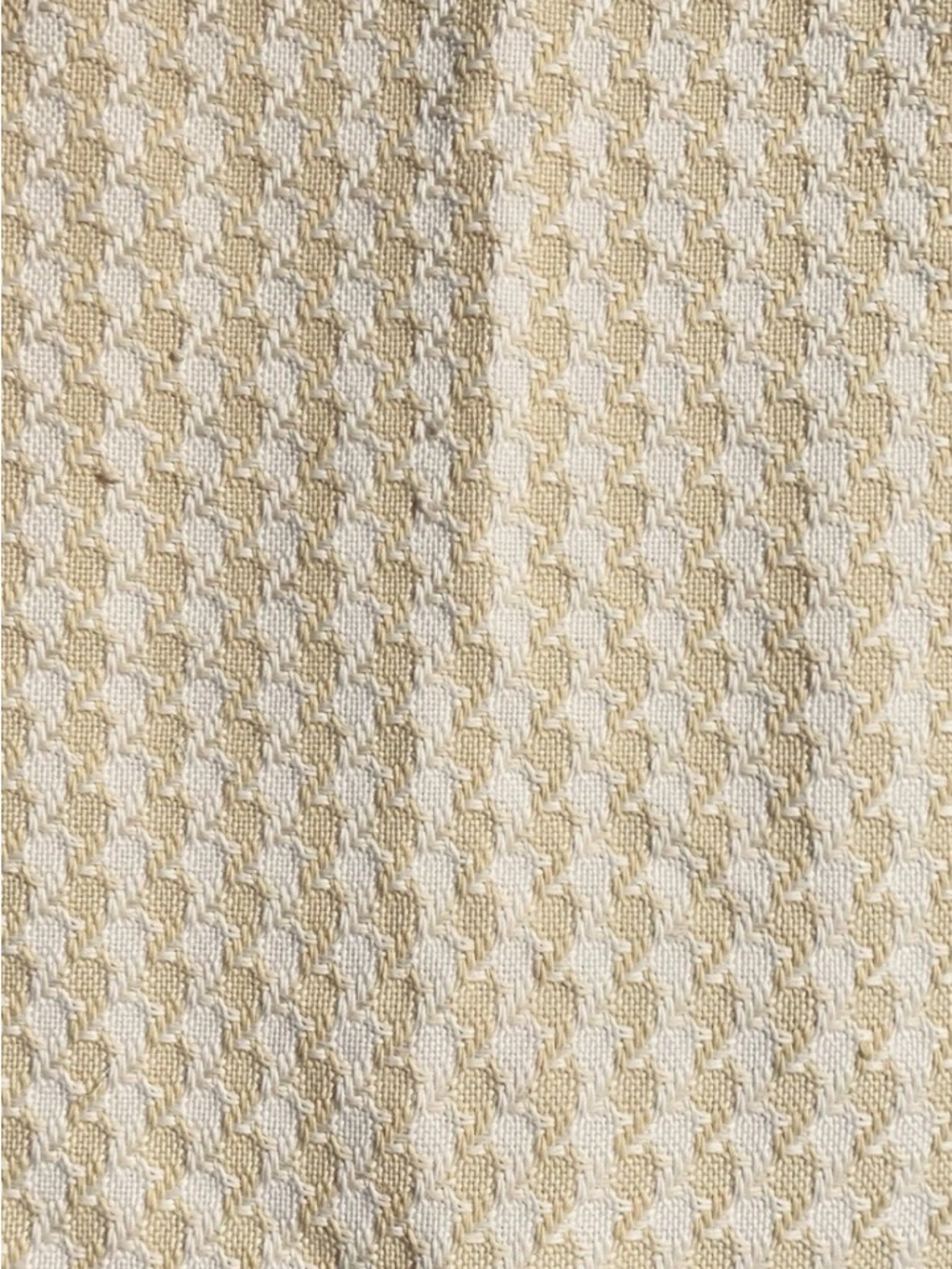 Banana Republic Hounds Tooth Yellow White Skirt A Line Size 10 Straight Lined - Picture 2 of 5